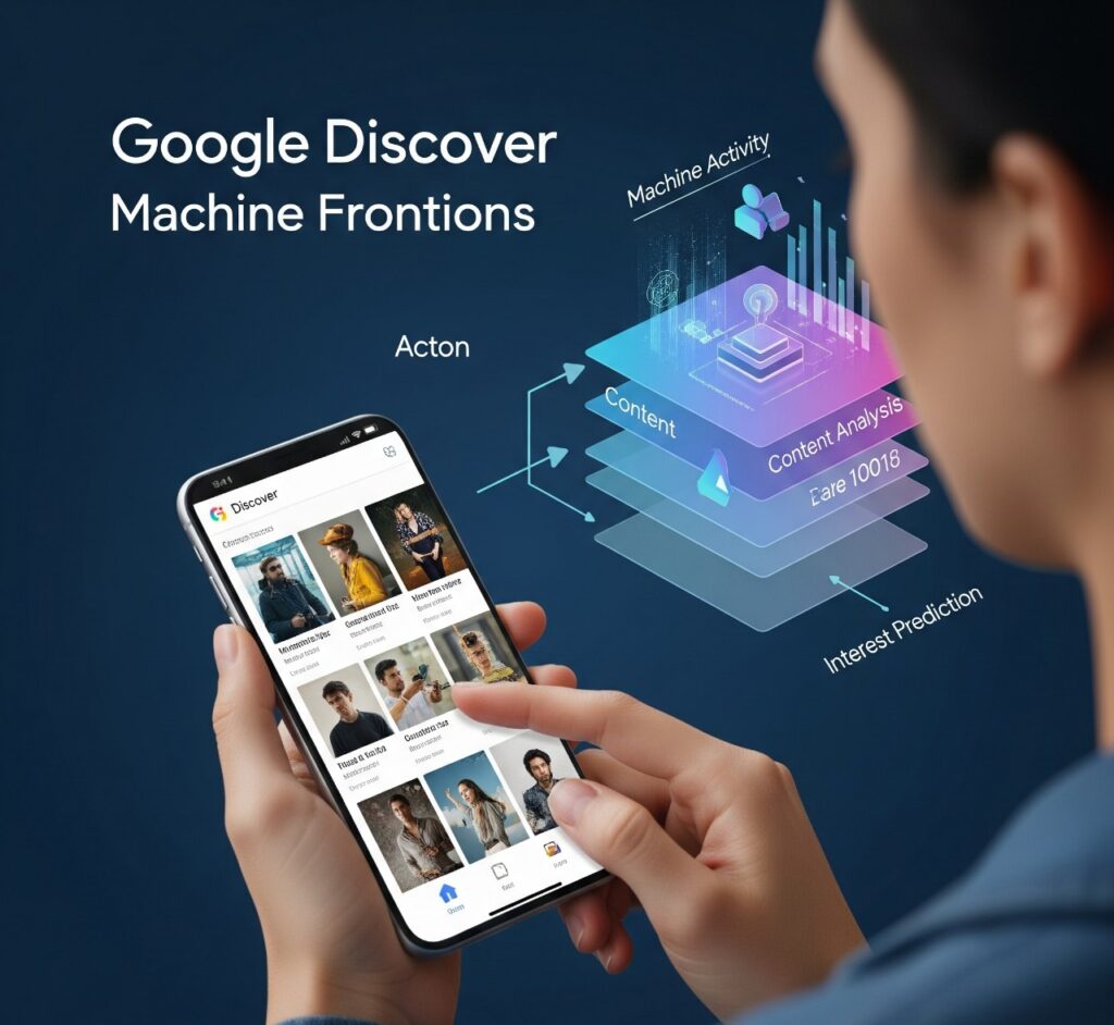 Illustration of a Google Web Stories ranking on Google Discover