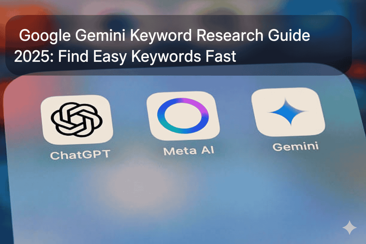 Google Gemini Keyword Research Guide 2025: Find Easy Keywords Fast